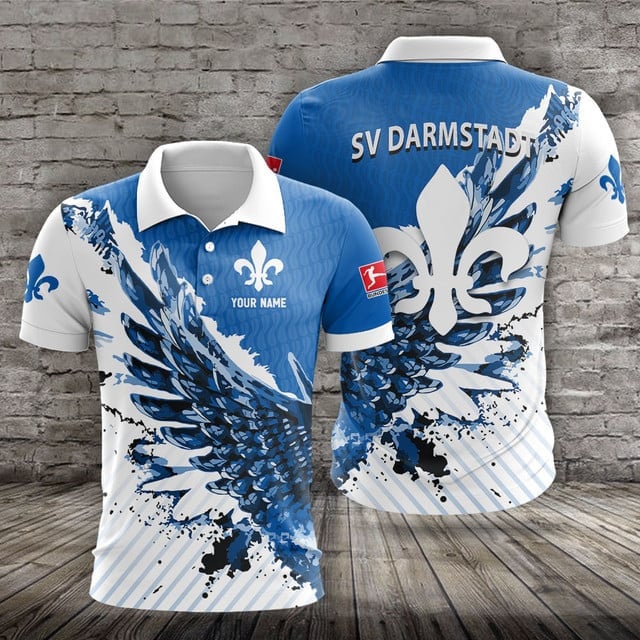 Arminia Bielefeld Poloshirt Vogelflügel Design mit individuellem Namen