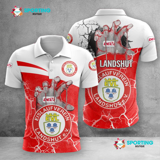 EV Landshut Poloshirt Handabdruck Design