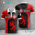 Düsseldorfer EG Poloshirt Waben Design Teamfarben