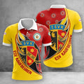 ESV Kaufbeuren Poloshirt Feuer Design Teamfarben