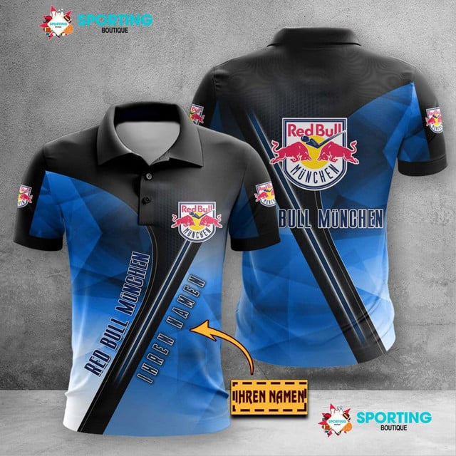 EHC Red Bull München Poloshirt Moderner Sportlicher Stil mit individuellem Namen