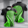 VfL Wolfsburg Poloshirt Moderner Geometrischer Stil mit individuellem Namen