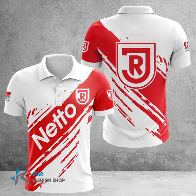 SSV Jahn Regensburg Poloshirt Farbspritzer Design