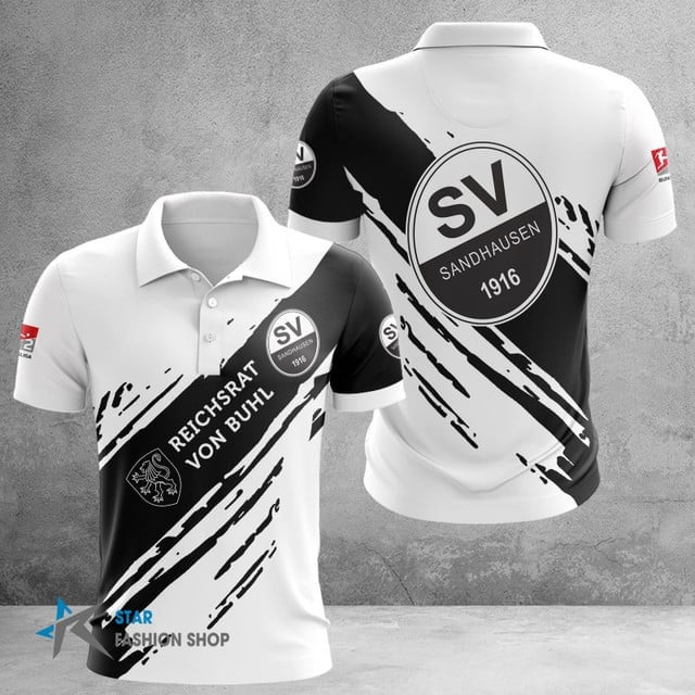 SV Sandhausen Poloshirt Farbspritzer Design