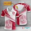 FC Nürnberg Poloshirt Geometrischer Passender Stil mit individuellem Namen