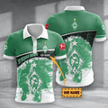 SV Werder Bremen Poloshirt mit individuellem Namen Hexagon Schuppen Design