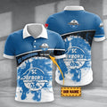 SC Paderborn 07 Poloshirt mit individuellem Namen Hexagon Schuppen Design
