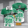 VfB Lübeck Poloshirt Hexagon Schuppen Design mit individuellem Namen