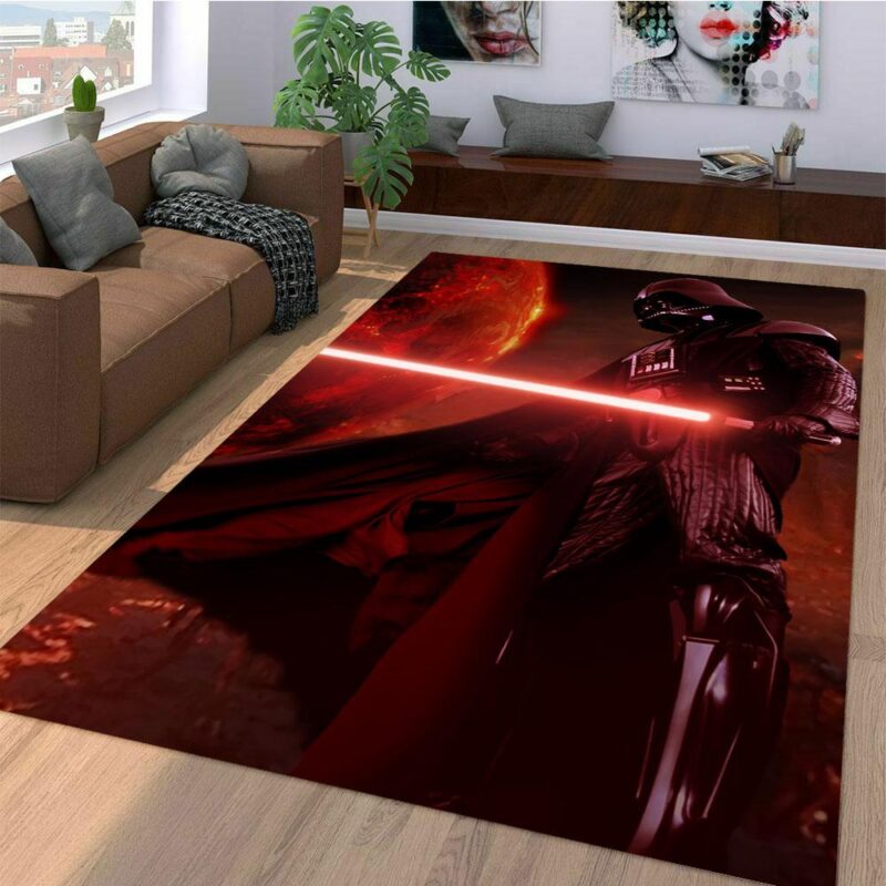 Darth Vader Mit Lichtschwert Star Wars Teppich
